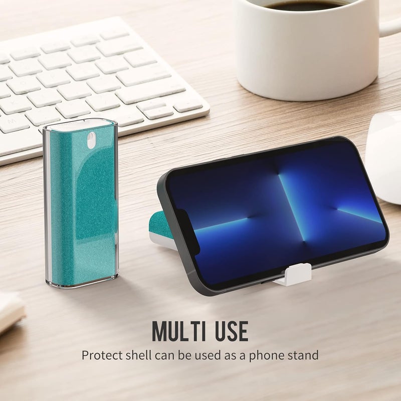CLICK CLEAN Touchscreen Mist Cleaner, Screen Cleaner, All in One Screen Cleaner Spray with Microfiber and Phone Stand for All Phones, Laptop and Tablet Screens (Blue) - Image 3